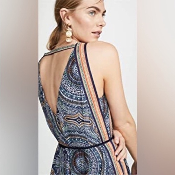 Ramy Brook Vanna Tile Maxi Handkerchief Dress XS Boho Designer Summer Vacation - Picture 8 of 16